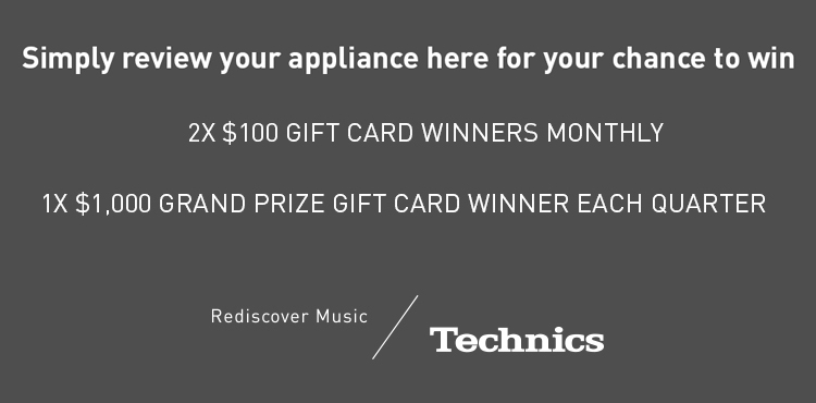 Simply review your appliance here for your chance to win